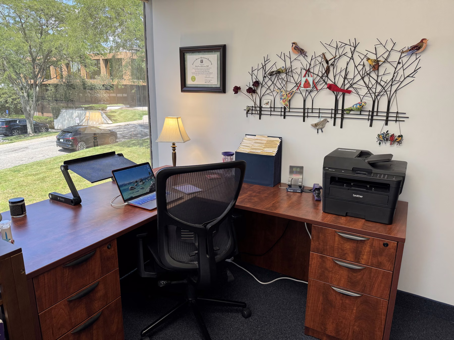 A third view of Dr. Beth McCreary's office at ABHS
